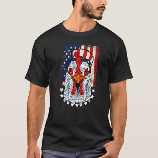 Camiseta Golfinho Patriótico Em 4 De Julho Fl Americano Cut
