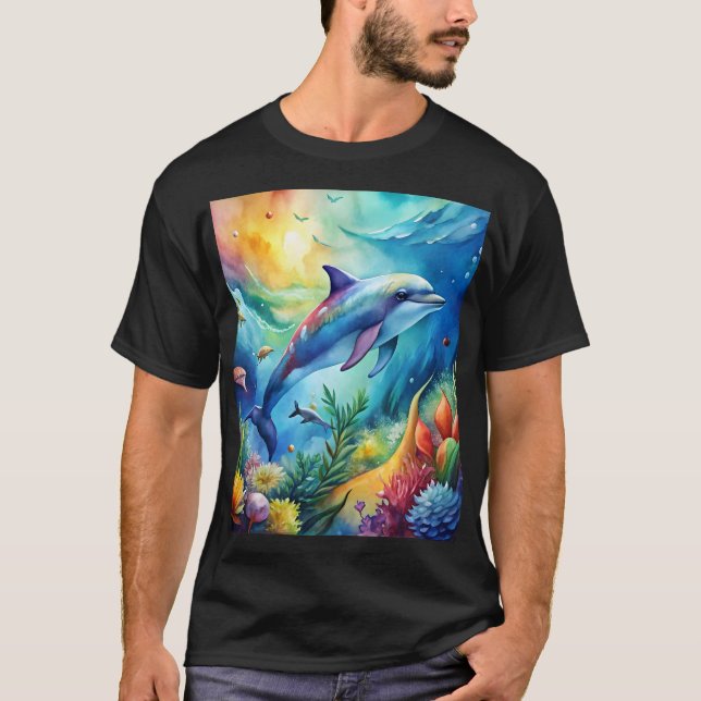 Camiseta Golfinho Pintado (Frente)