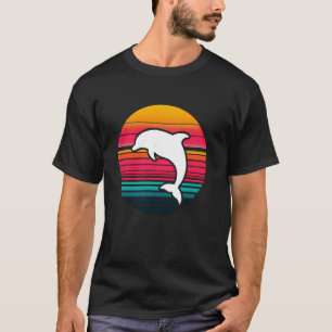 Camiseta Golfinho Retro Silhueta Animal Marinho Baleia Golf
