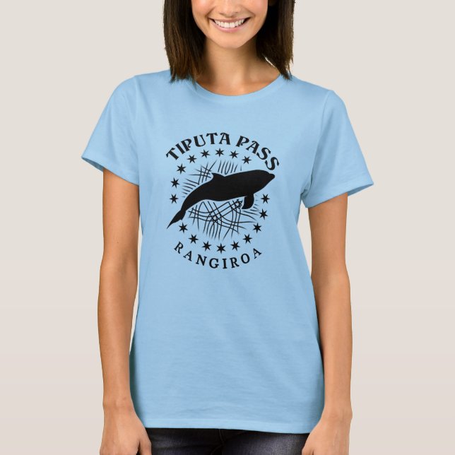 Camiseta Golfinho Scuba Merging Rangiroa Lagoa - Passagem d (Frente)