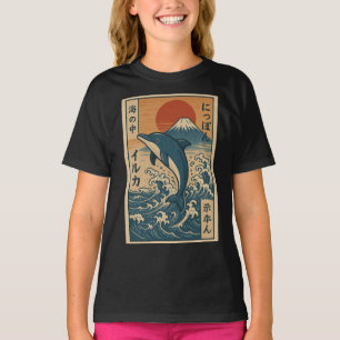 Camiseta Golfinho surfista vintage