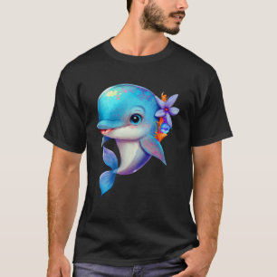 Camiseta Golfinhos Baleias Animais do Mar de Mergulho no Oc