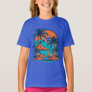 Camiseta Golfinhos bonitos saltando no oceano T-Shirt