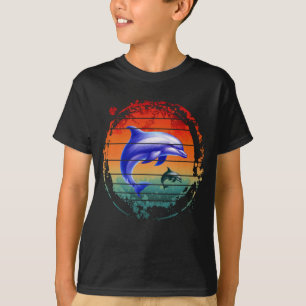 Camiseta Golfinhos Criaturas Marinhas Vintage