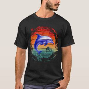 Camiseta Golfinhos da Criatura do Mar Vintage