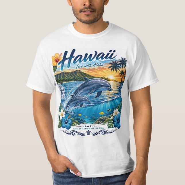 Camiseta Golfinhos do Havaí (Frente)