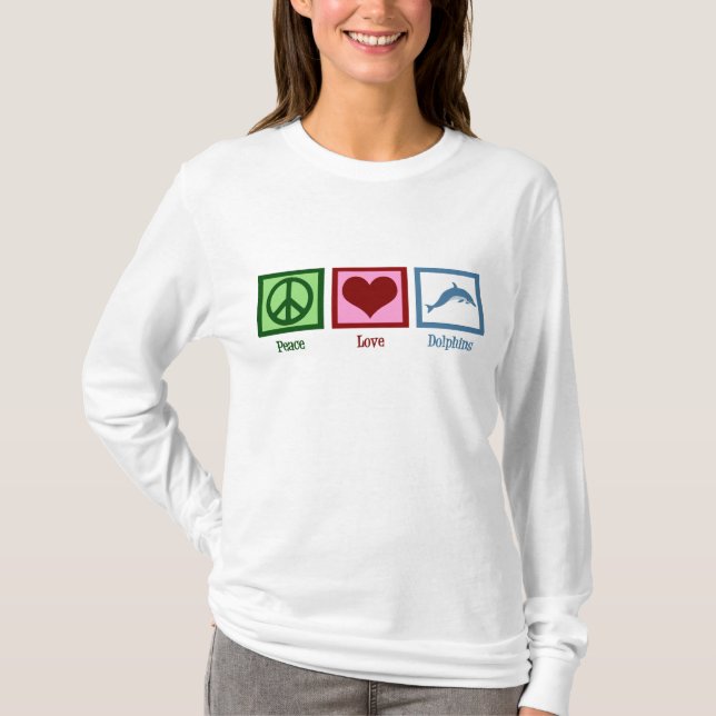 Camiseta Golfinhos do Peace Love (Frente)