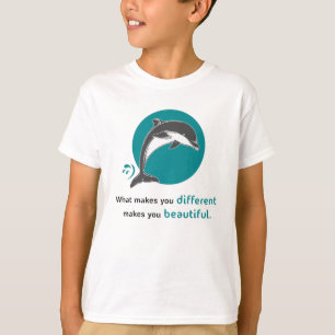 Camiseta Golfinhos Dolphin Ocean Fish Animal da praia Idea