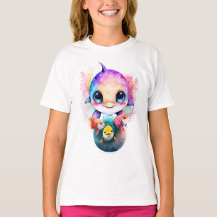 Camiseta Golfinhos e Amigos de Peixes