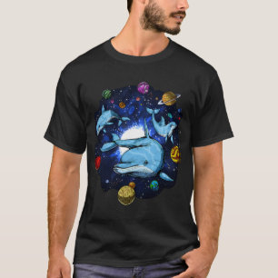 Camiseta Golfinhos Espaciais Psicodélicos