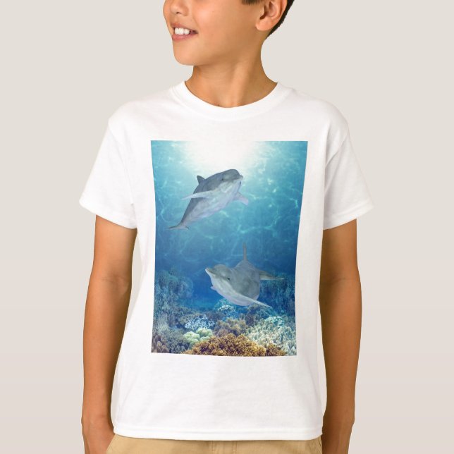 Camiseta golfinhos felizes (Frente)