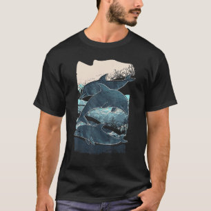 Camiseta Golfinhos Golfinhos - Cons Naturais Do Golfinho