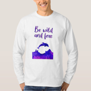 Camiseta Golfinhos Golfinhos Oceano Oceânico Peixes Animais