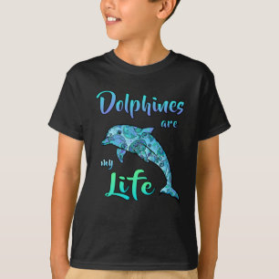 Camiseta Golfinhos Golfinhos Oceanos Peixes Marinhos Engraç
