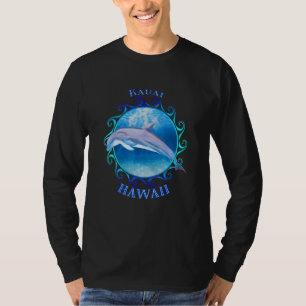 Camiseta Golfinhos Lembrança Férias Kauai Havaí Hi