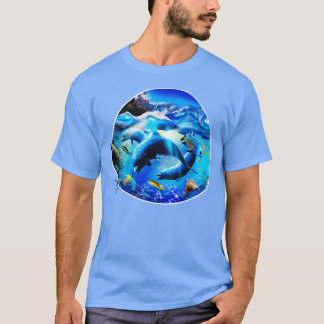 Camiseta Golfinhos submarinos 4