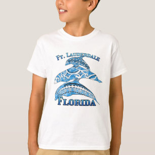 Camiseta Golfinhos Tribais Fort Lauderdale Florida Vacation