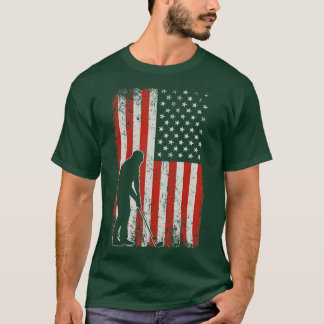 Camiseta Golfista Bandeira EUA