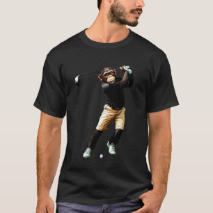 Camiseta Golfista Chimpanzé Golfe Chimpanzé