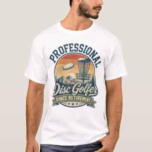 Camiseta Golfista de Disco Profissional Desde a Aposentador