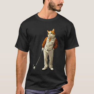 Camiseta Golfista Gato