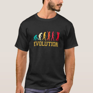 Camiseta Golfista Gráfico Evolução Jogador de Golfe Golfe