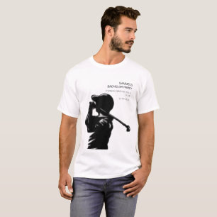 Camiseta Golfista negro Viagem de golfe Despedida de soltei