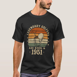 Camiseta Golfistas Legendários São Nasceres Em 1951 70 Aniv