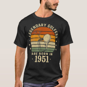 Camiseta Golfistas Legendários São Nasceres Em 1951 71rua A