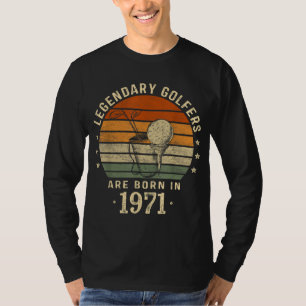 Camiseta Golfistas Legendários São Nasceres Em 1971 51rua A