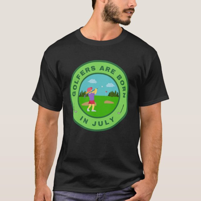 Camiseta Golfistas são nasceres na design alternativa de ju (Frente)