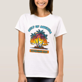 Camiseta Golfo da América Criada em 2025 - T-shirt tropical