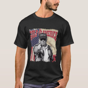 Camiseta Golfo Da América Dos Eua Trump Saudação Do Patrio