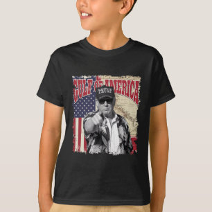 Camiseta Golfo Da América Dos Eua Trump Saudação Do Patrio