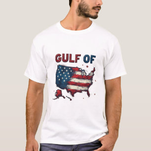 Camiseta Golfo da América Mapa Trump EUA Golfo do México