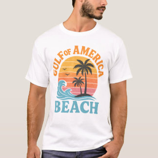 Camiseta Golfo da América Retro Beach Vibes Design