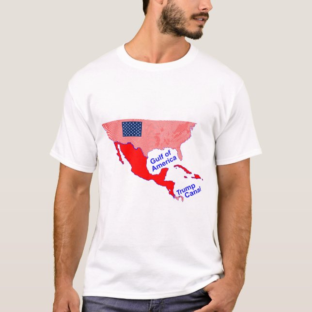 Camiseta Golfo da América, Trump Canal T-Shirt (Frente)