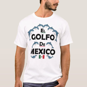 Camiseta Golfo De México Dolphin Mexicanos Mulheres Homens