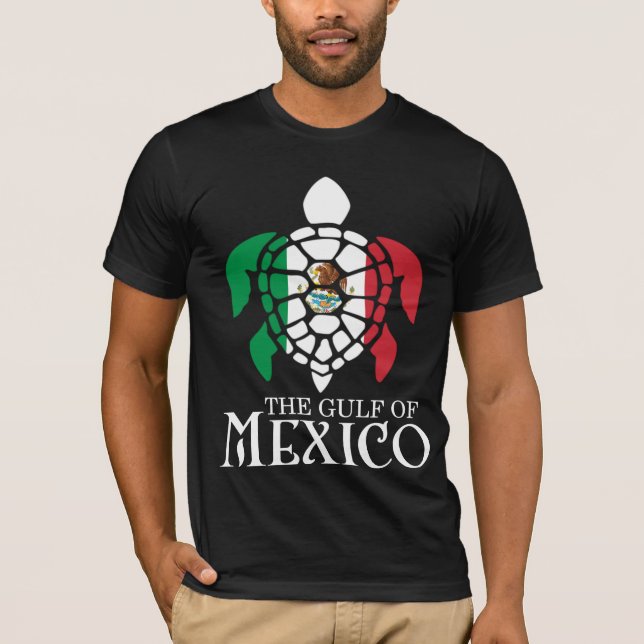 Camiseta Golfo de Tartaruga do Mar do México (Frente)