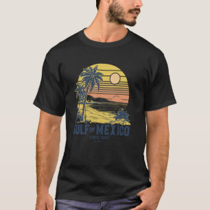 Camiseta Golfo do México desde 1550 Retro Vintage Beach Gol