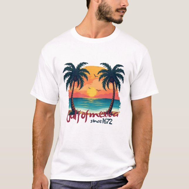 Camiseta Golfo do México desde 1672 (Frente)