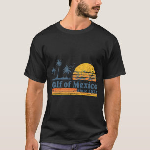 Camiseta Golfo Do México Desde 1672 Tee Retro Vintage Beach