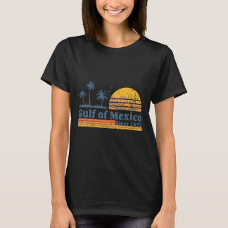 Camiseta Golfo Do México Desde 1672 Tee Retro Vintage Beach