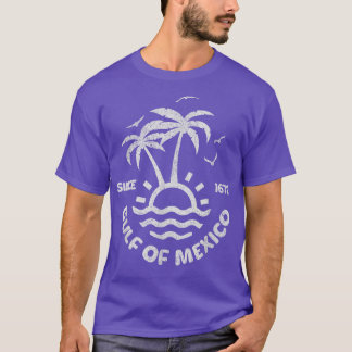 Camiseta Golfo Do México Para Sempre Desde 1672 Vintage Mex