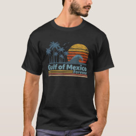 Camiseta Golfo do México Para Sempre Retro Vintage Praia
