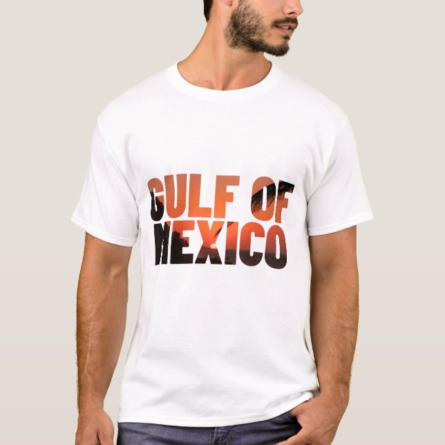 CAMISETA GOLFO DO MÉXICO, PRAIA T-SHIRT (Frente)