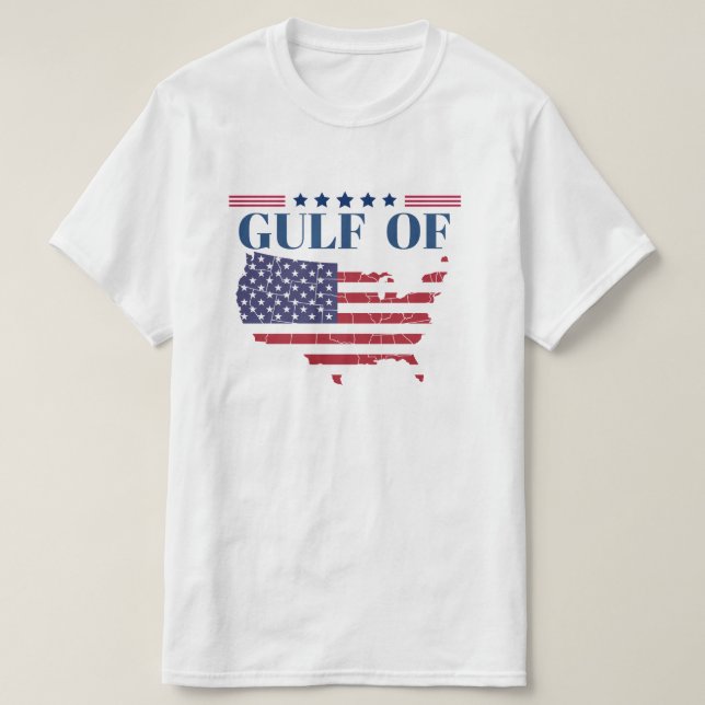 Camiseta Golfo dos Estados Unidos da América (Frente do Design)