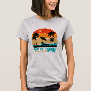 Camiseta Golfo dos EUA América antigo patriótico americano