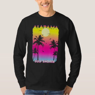 Camiseta Golfo nas margens Alabama Al Summer Vintage Sunset