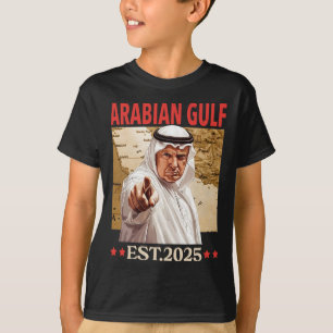 Camiseta Golfo Pérsico-Retro Do Golfo Da Arábia Diversão Pe